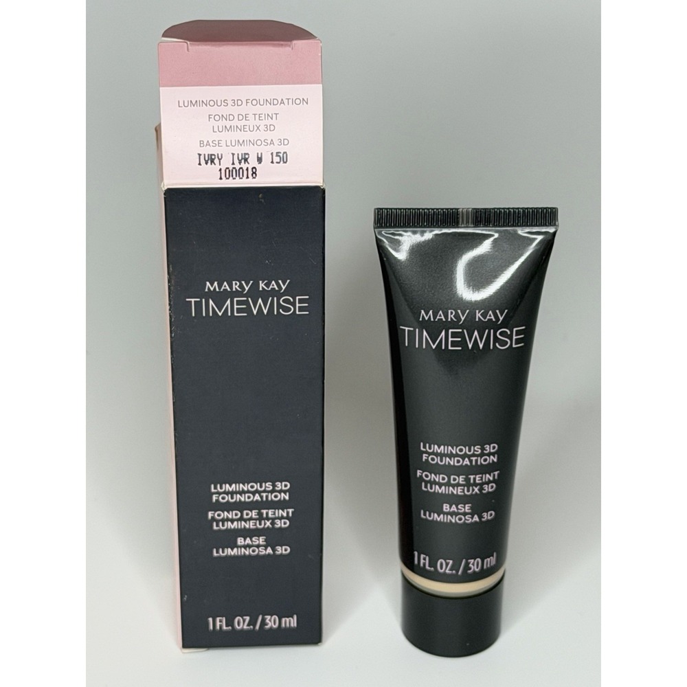 Mary Kay Timewise Luminous 3D Foundation Ivory W150 Full Size 100018 New In Box